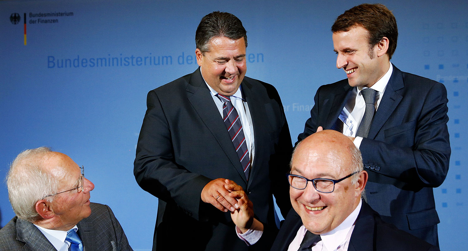 Schäuble, Gabriel, illetve Sapin és Macron Berlinben