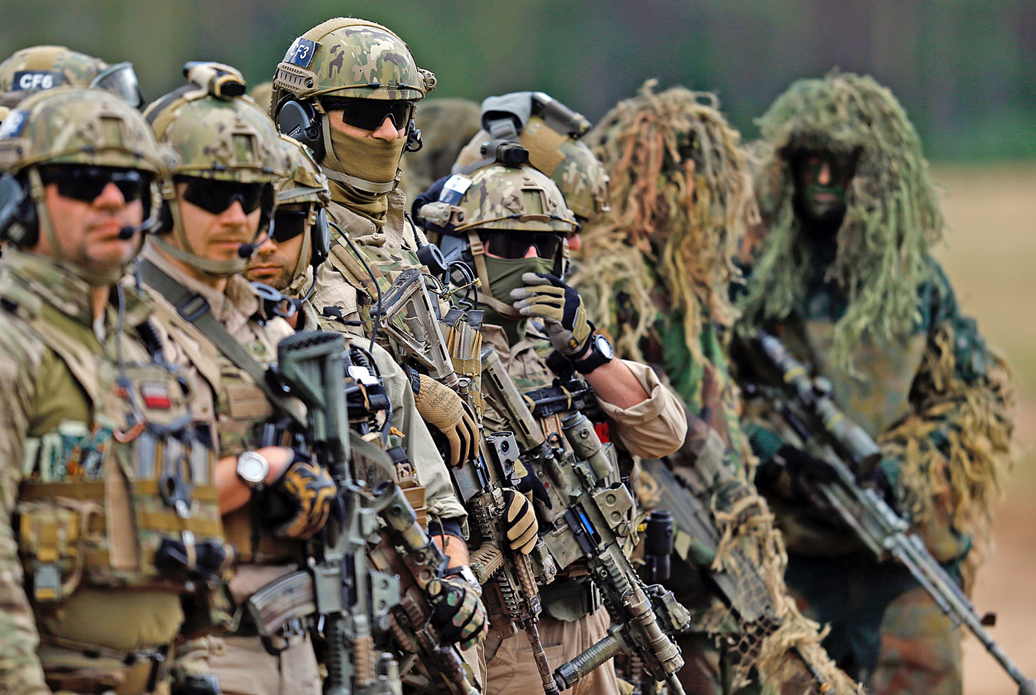Lengyel kommandósok szeptemberben a Nemes Kard nevű NATO-gyakorlaton