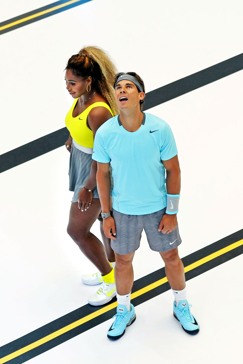 Egy nő és egy férfi. Serena Williams és Rafael Nadal