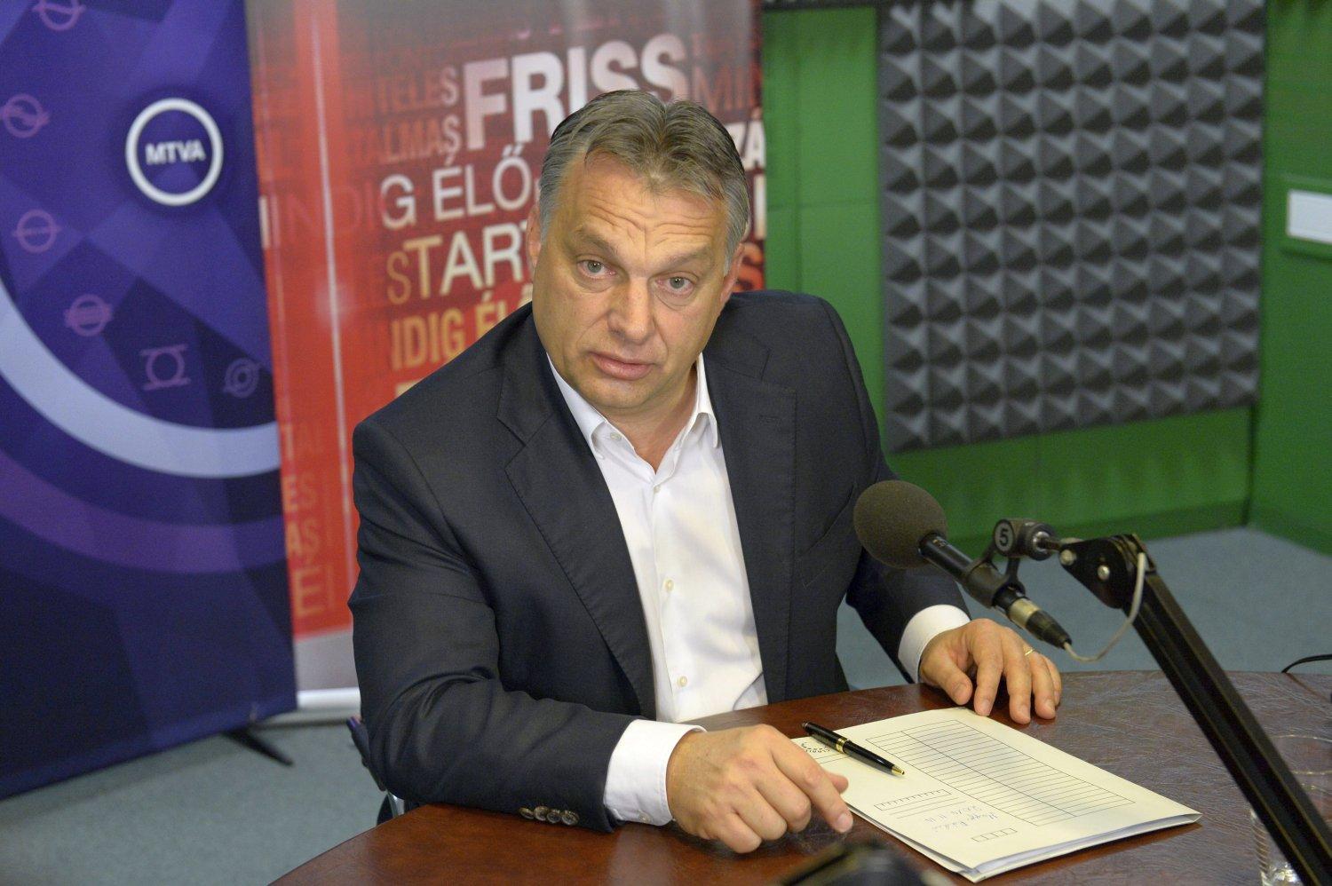 Orbán Viktor a stúdióban