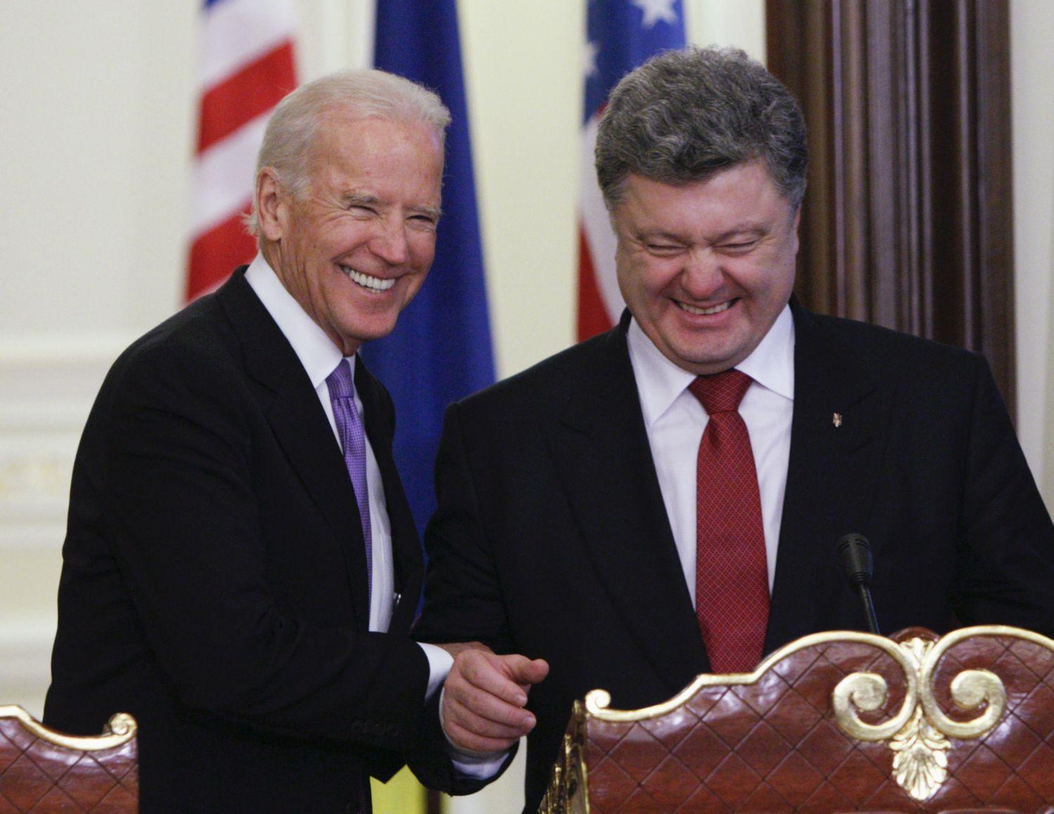 Biden és Porosenko Kijevben