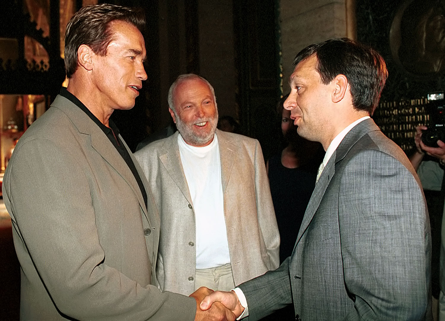Arnold Schwarzenegger, Andy Vajna, Orbán Viktor – Terminátor-találkozó