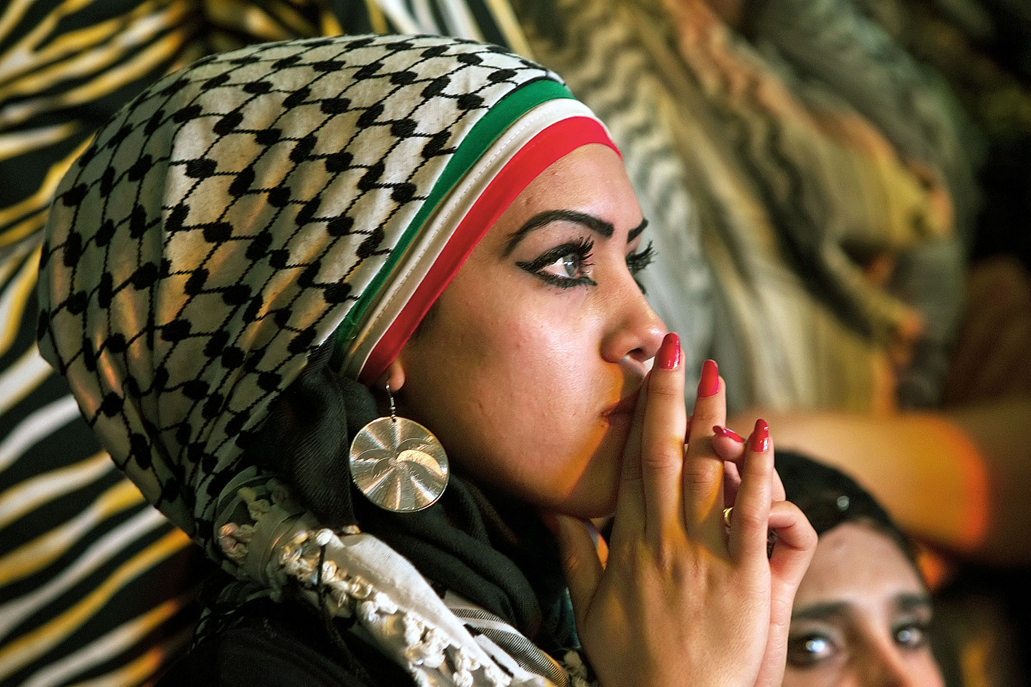 Palesztin lány 2011-ben egy politikai gyűlésen 