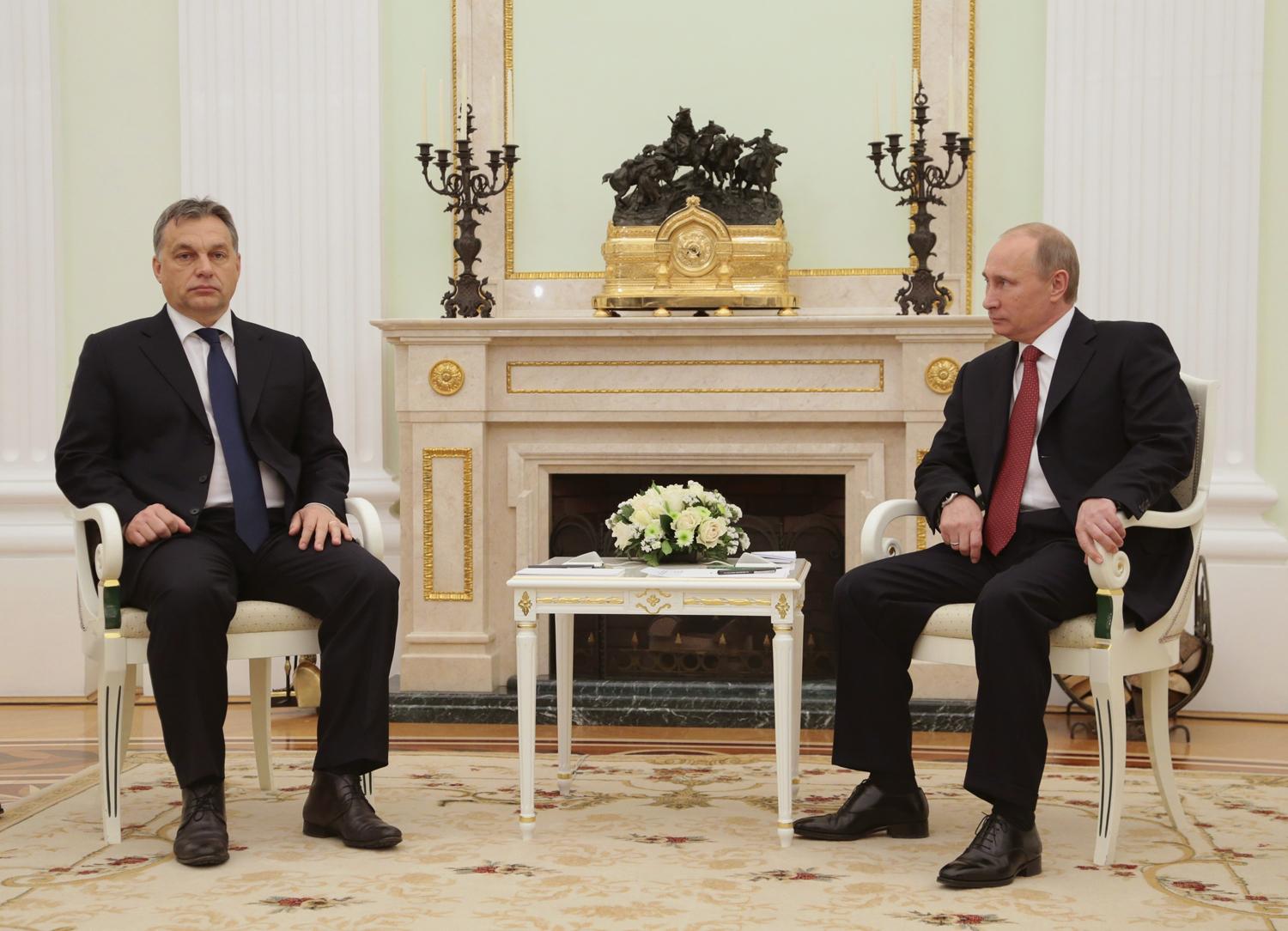 Orbán Putyinnal 2013 januárjában Moszkvában