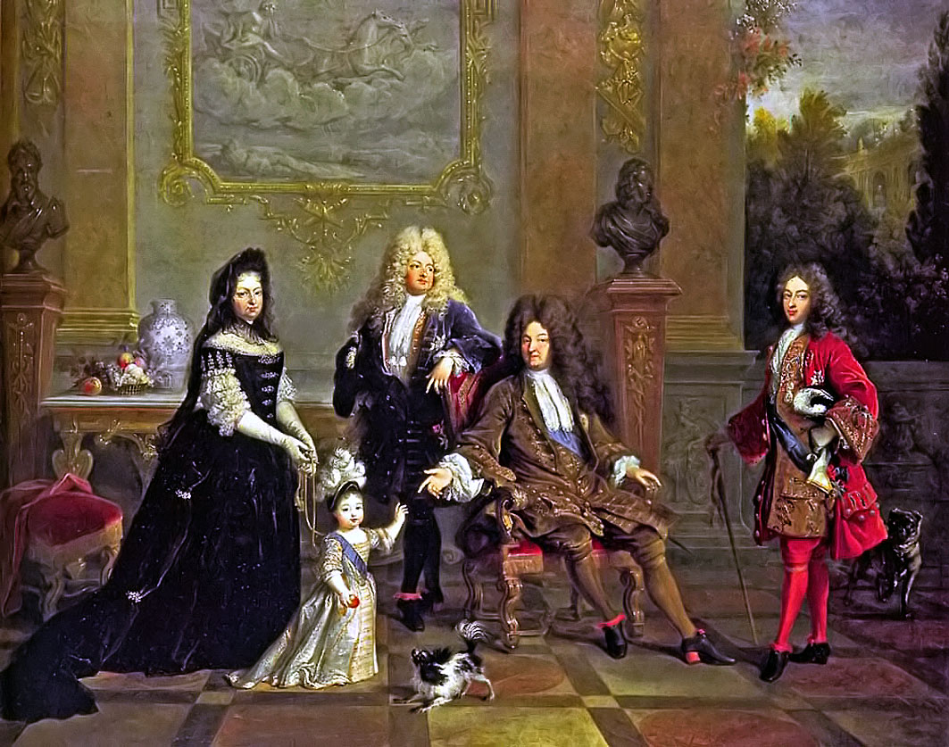 XIV. Lajos családja körében
