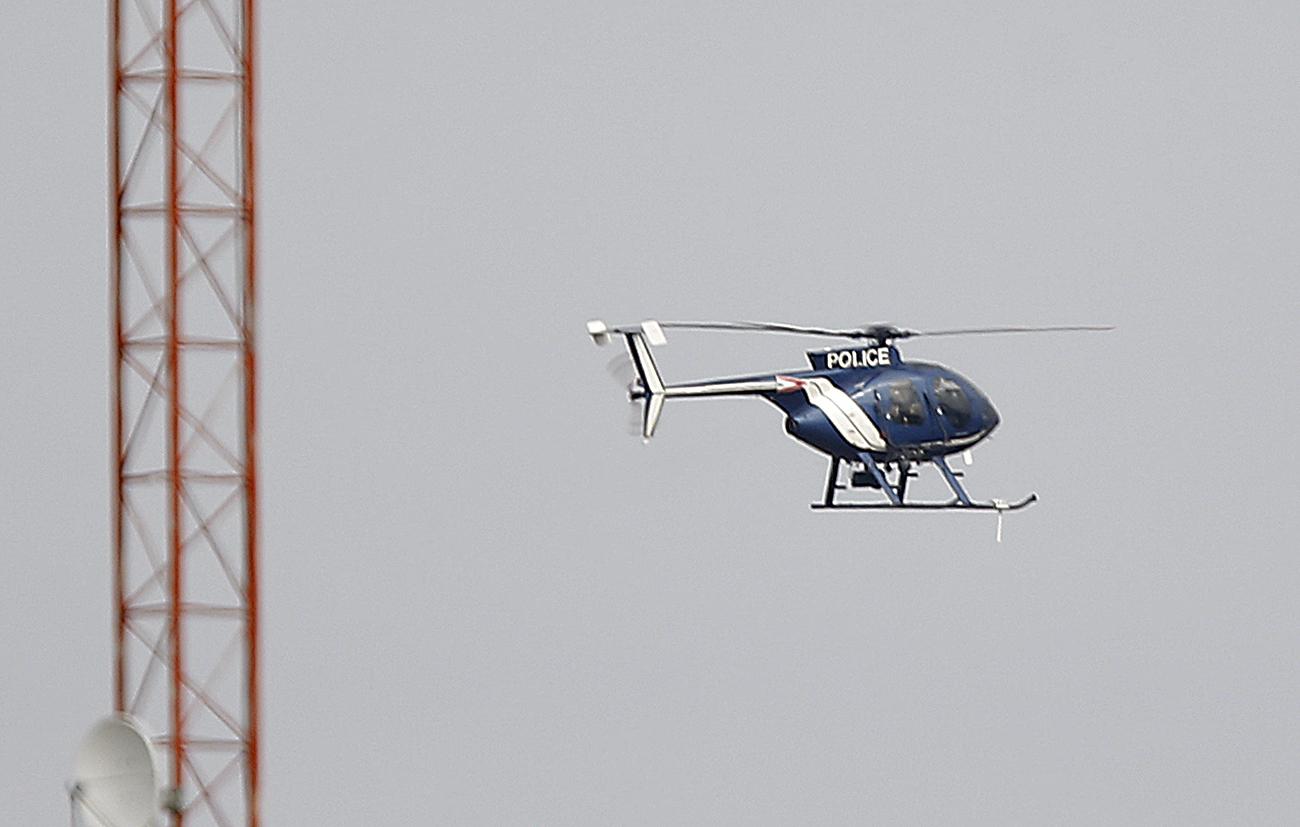 Helikopterrel biztosítják a Putyin-konvoj útvonalát Budapesten