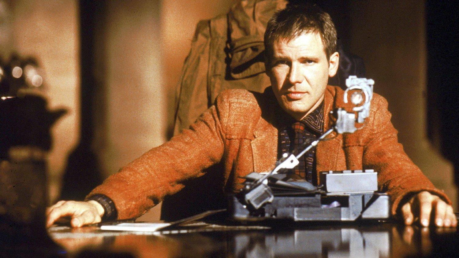 Harrison Ford Voight-Kampff-teszt közben