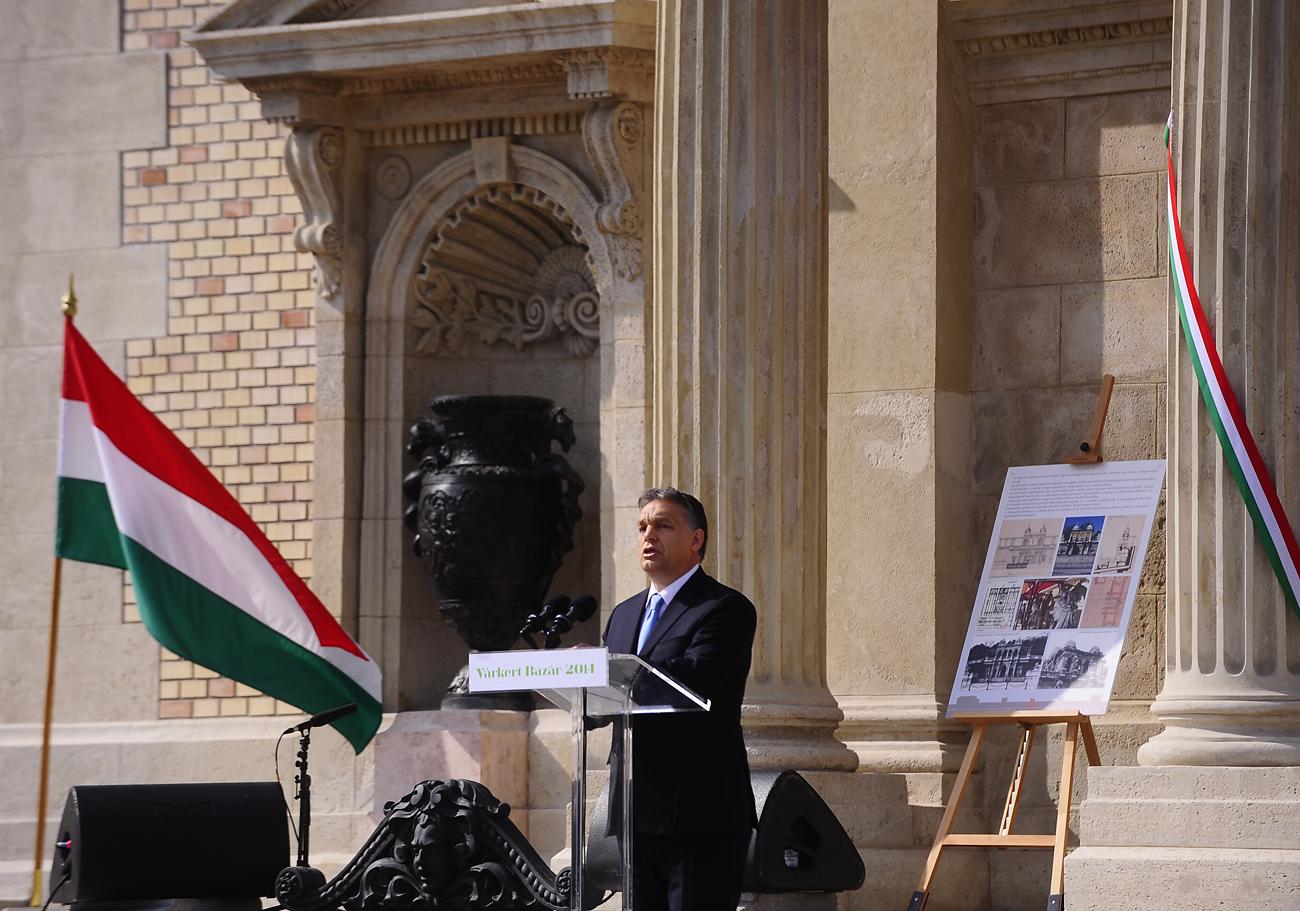 Orbán a Várkert Bazár első átadó ünnepségén, 2014. április 4-én
