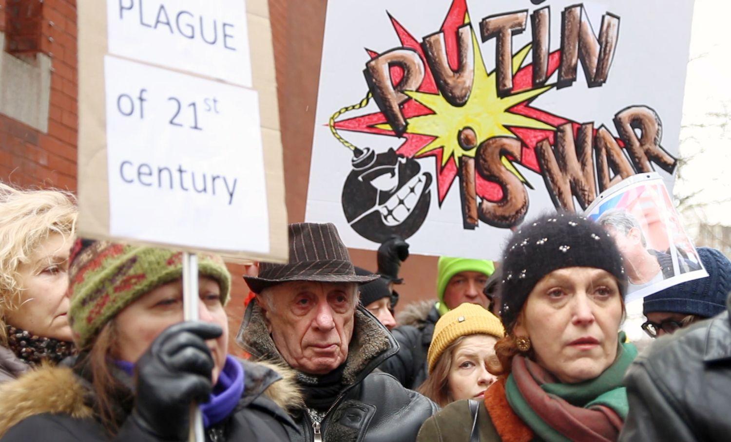 New Yorkban főleg ukránok és oroszok tüntettek vasárnap