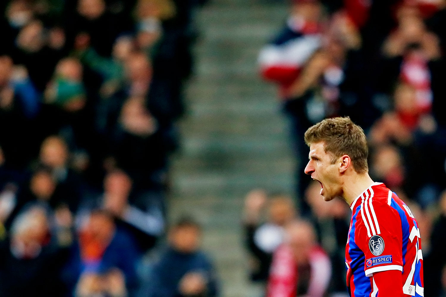 Tizenegyes, Thomas Müller, 1-0 a Bayern javára