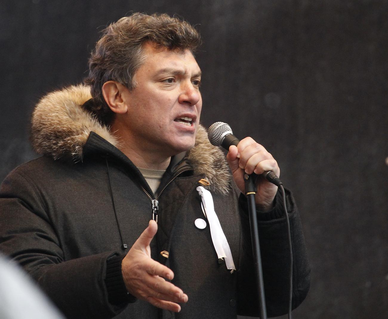 Nyemcov 2011-ben egy ellenzéki tüntetésen