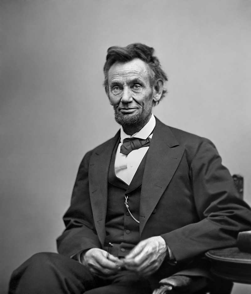 Ez a portré 1865. február 5-én készült az elnökről