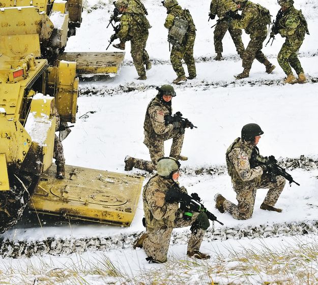 Lett katonák tavaly téli NATO-hadgyakorlaton
