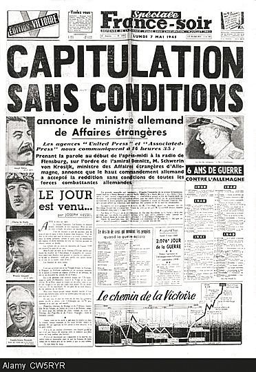 A Francesoir hírt ad a feltétel nélküli kapitulációról