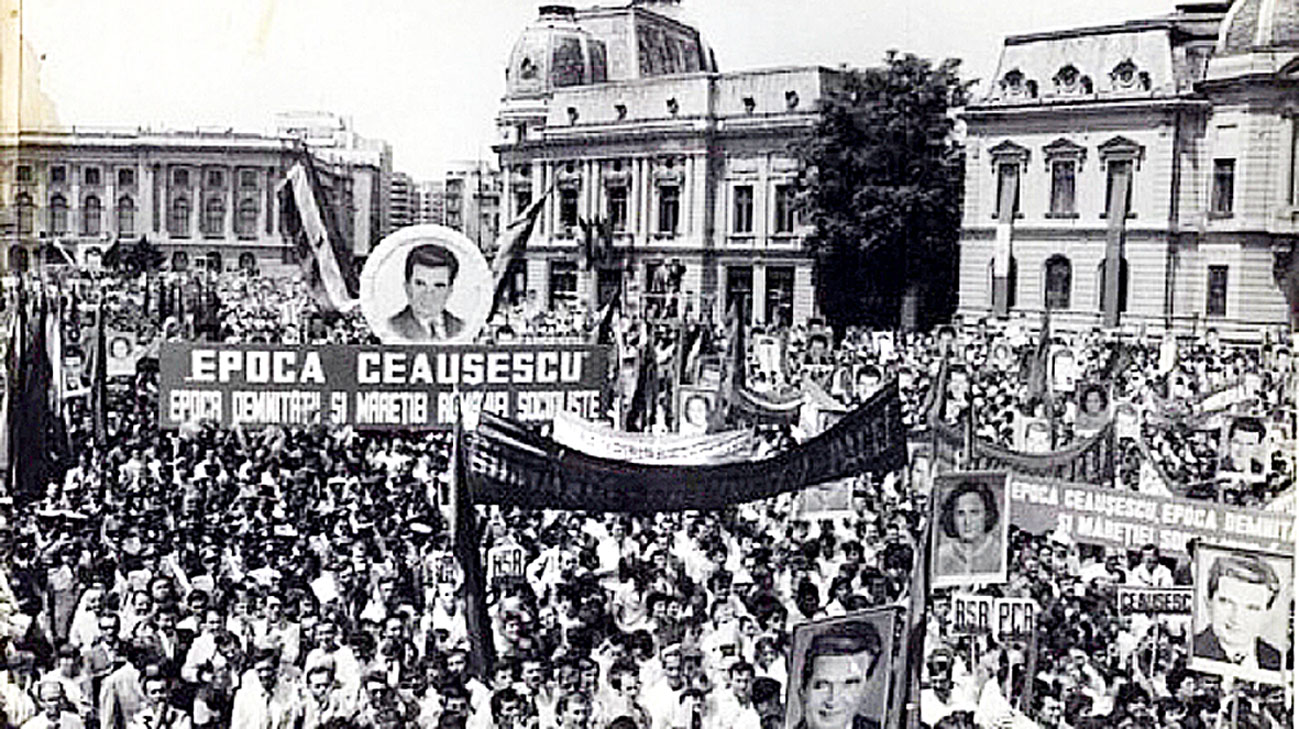 Május elseje a „dicsőséges” Ceausescu-korszakban, amikor egy idő után meg is feledkeztek a győzelem napjáról