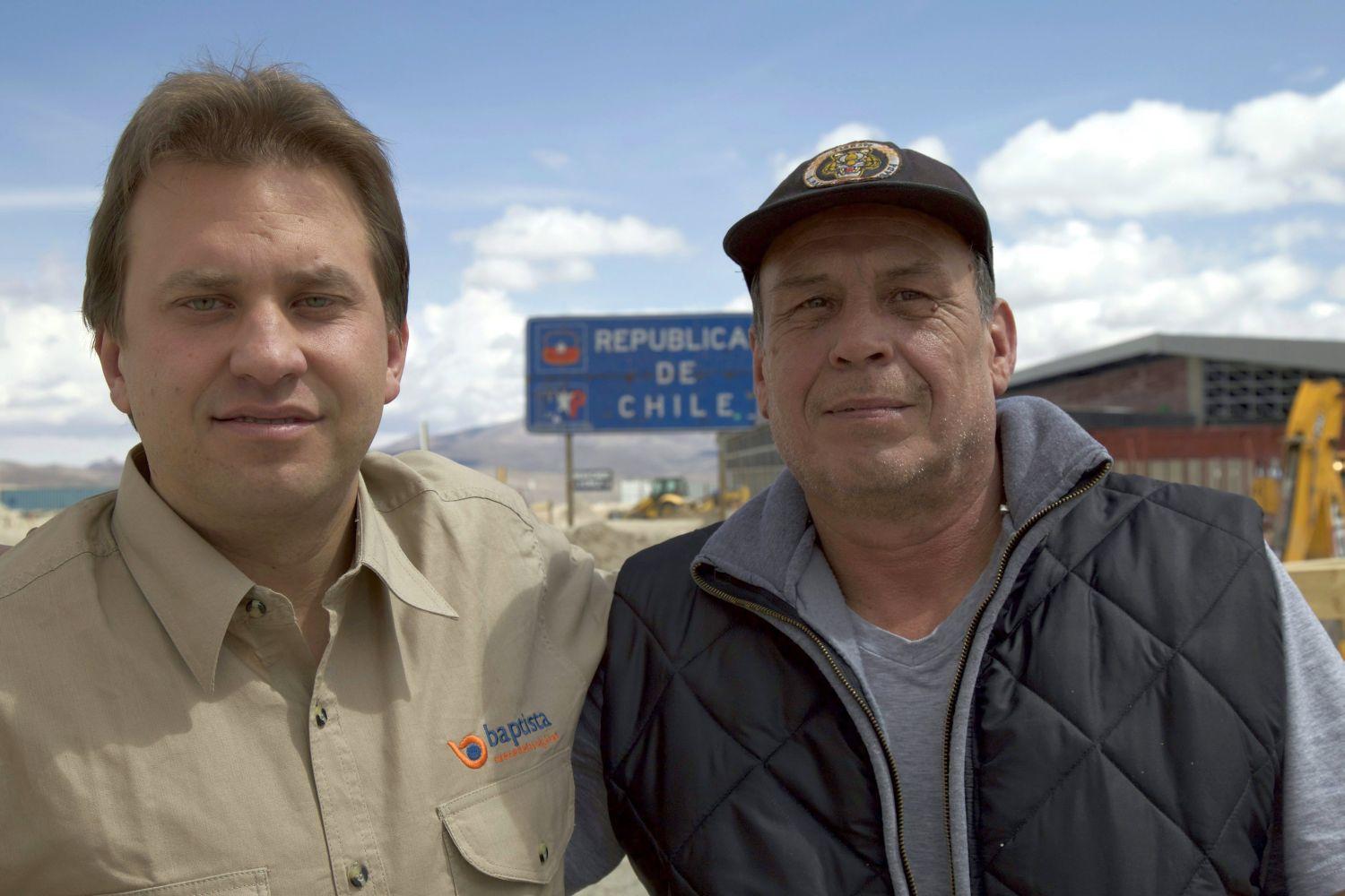 Tóásó Előd és Mario Tadic a bolíviai-chilei határon