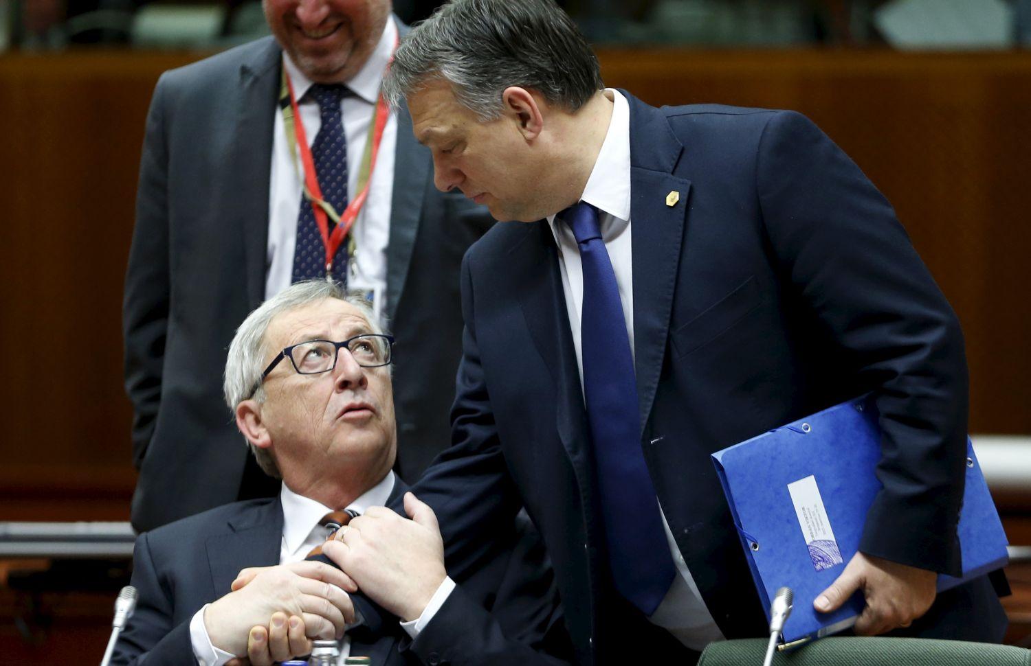 Juncker és Orbán márciusi találkozása Brüsszelben: Fogjál vissza