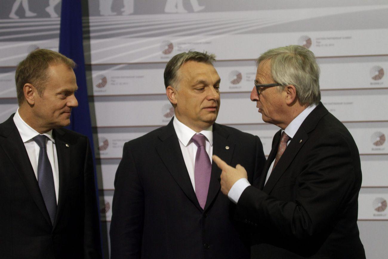 Tusk, Orbán és Juncket. A többség ellenében