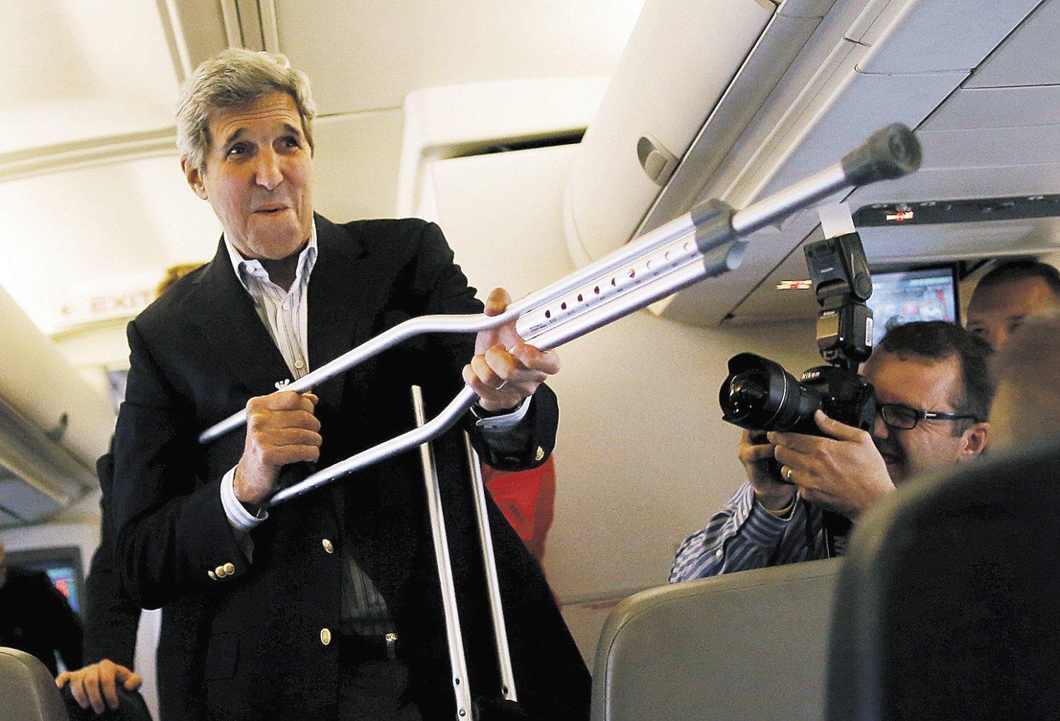 John Kerry jó hangulatban utazott el Bécsből