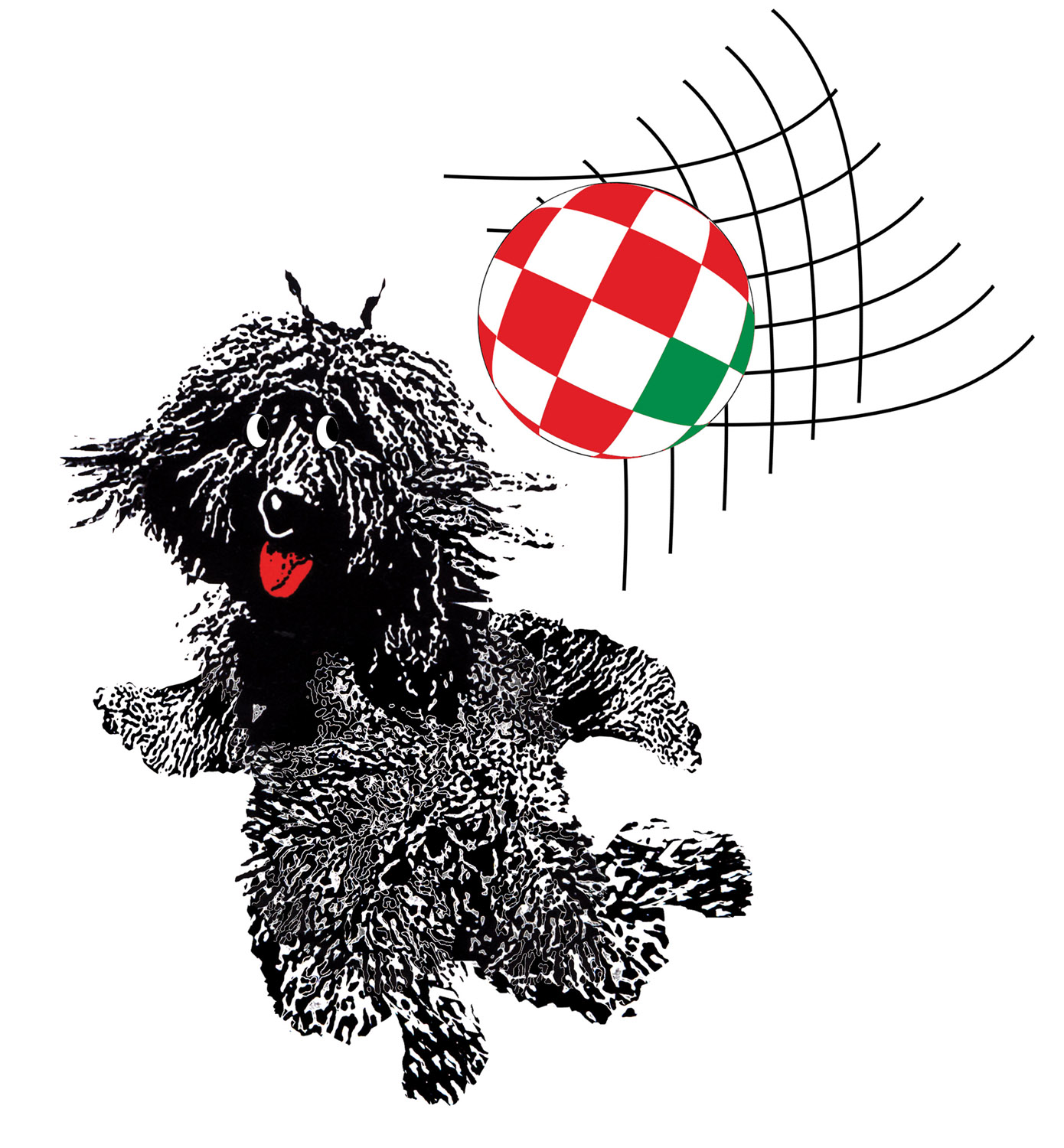 A horvát–magyar labdarúgó Eb tervezett figurája, 2006