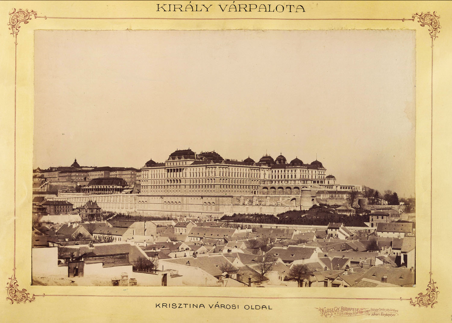 A frissen elkészült palota Klösz György képén