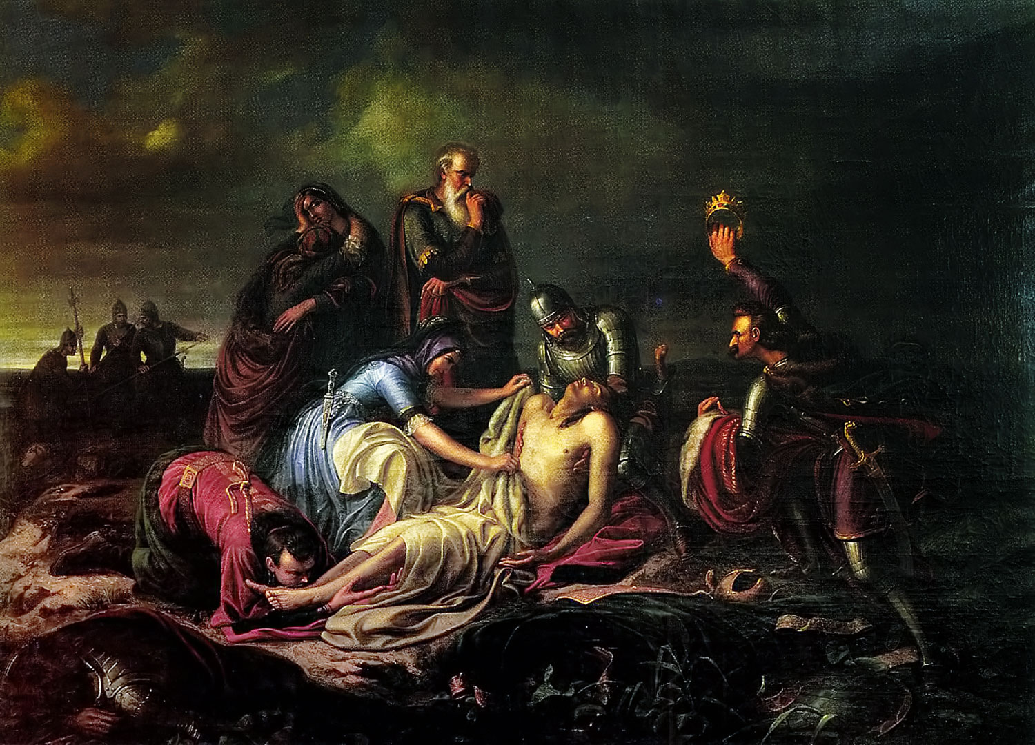 Orlay Petrich Soma festőművész értelmezése II. Lajos megtalálásáról