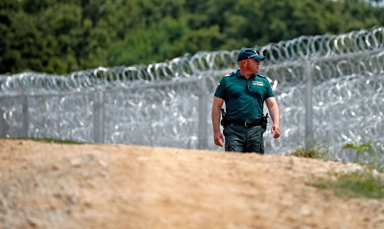 Kerítés Bulgária és Törökország határán