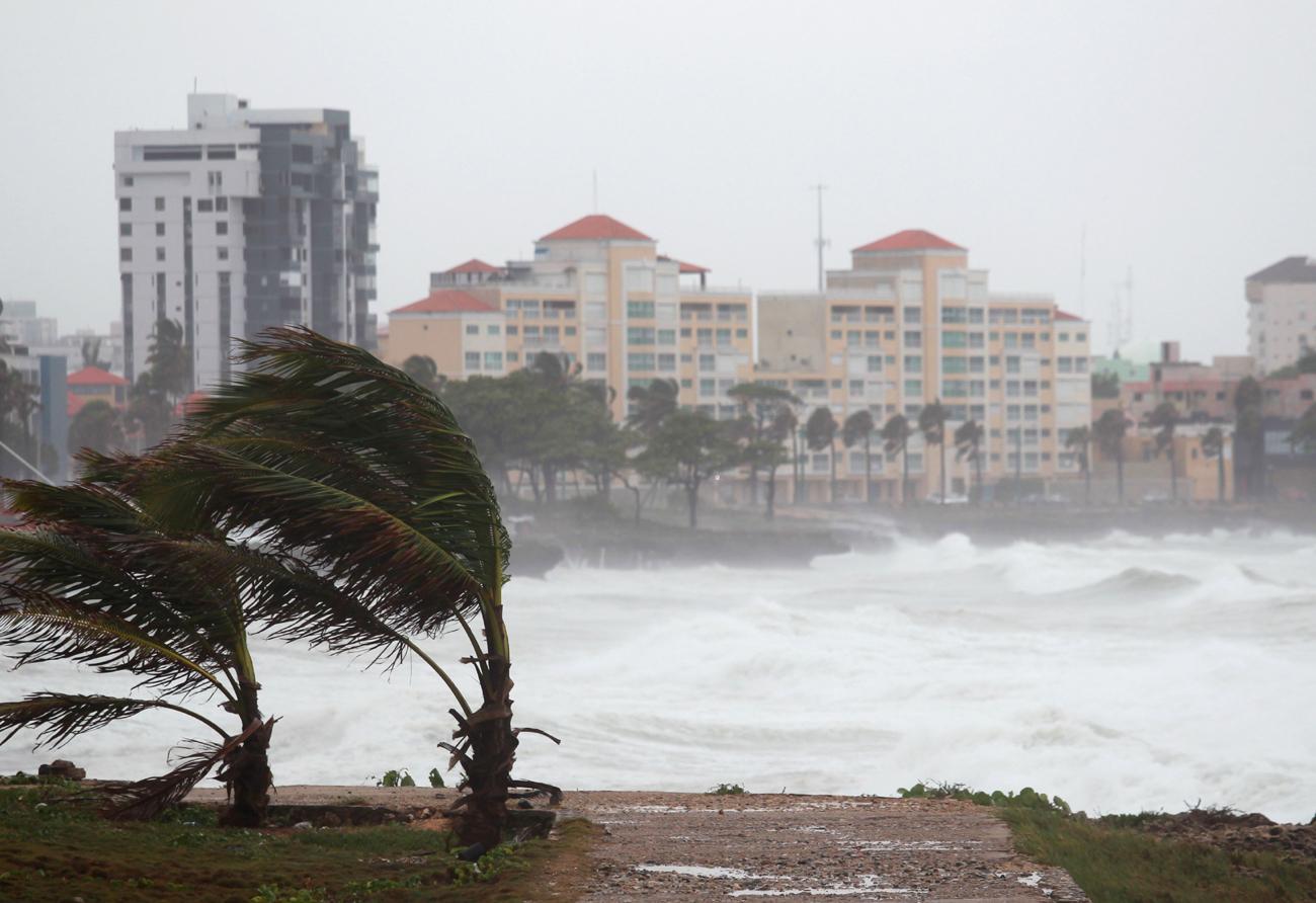 A vihar hatalmas széllel csapott le a Dominikai Köztársaságra...
