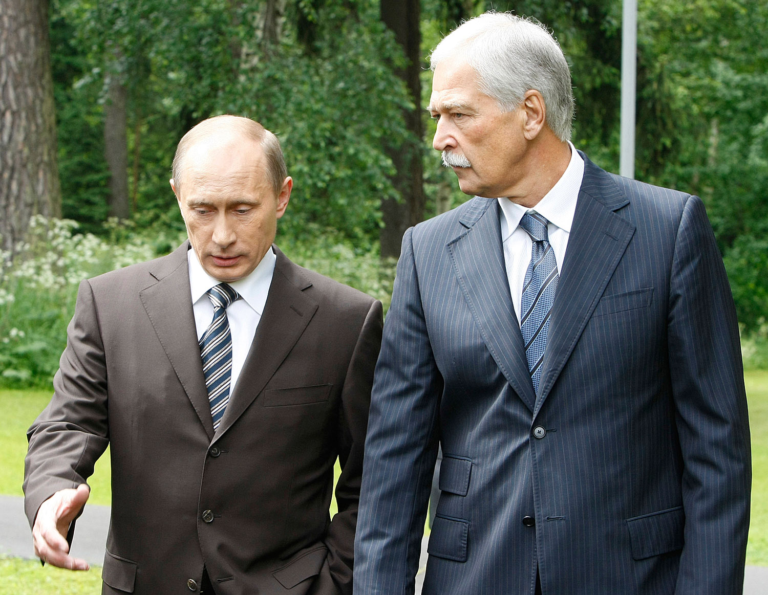 Putyin és Grizlov. Utóbbi nem kaphat vízumot az unióba
