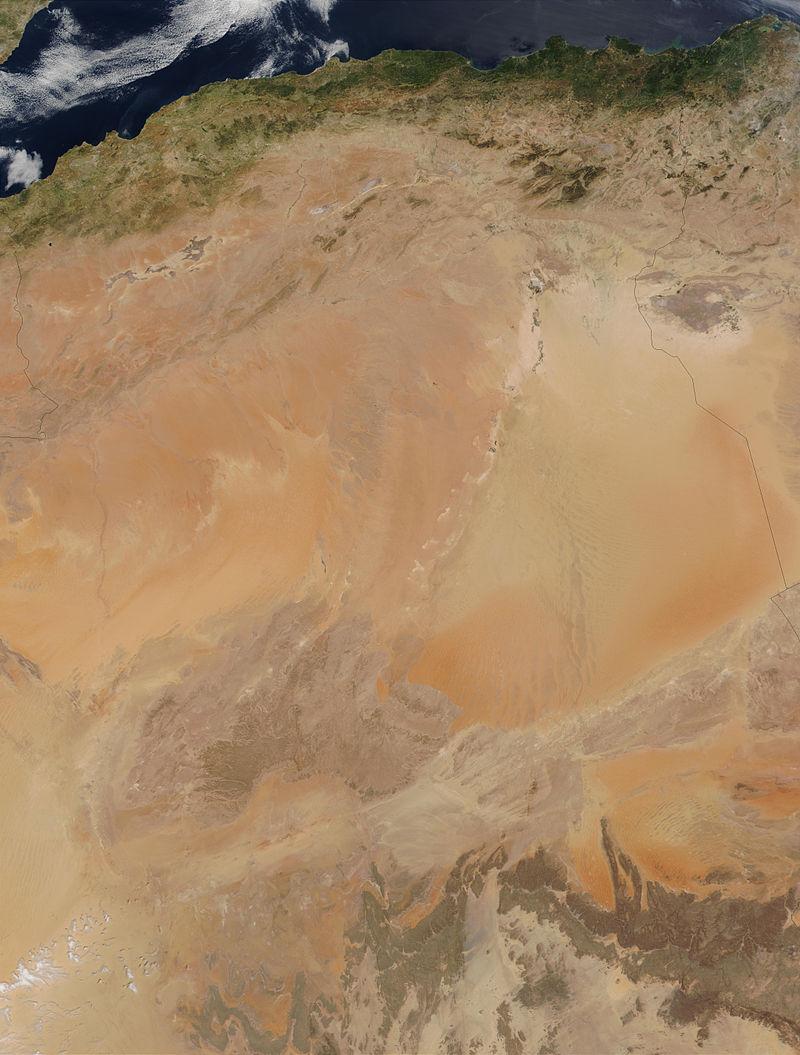 Algéria műholdképe