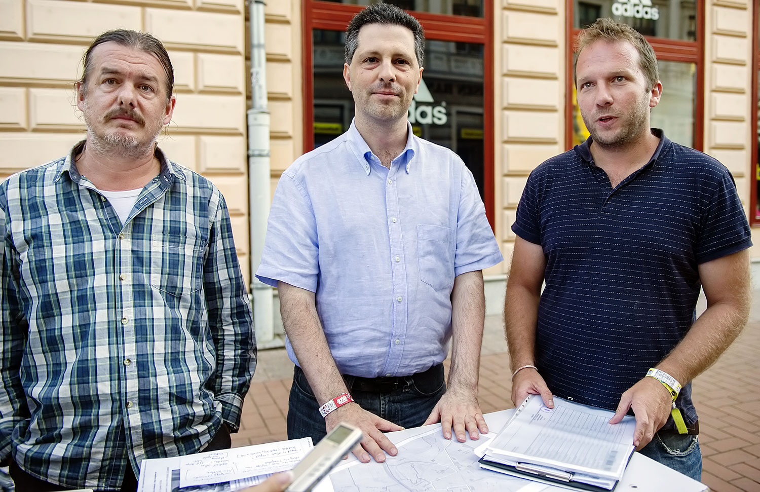 Málovics György, Schiffer András és Szentistványi István tavaly augusztusban Szegeden