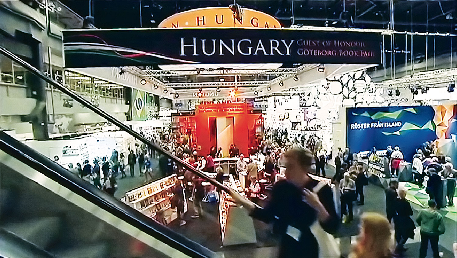 A díszvendég Magyarország standja a göteborgi könyvvásáron