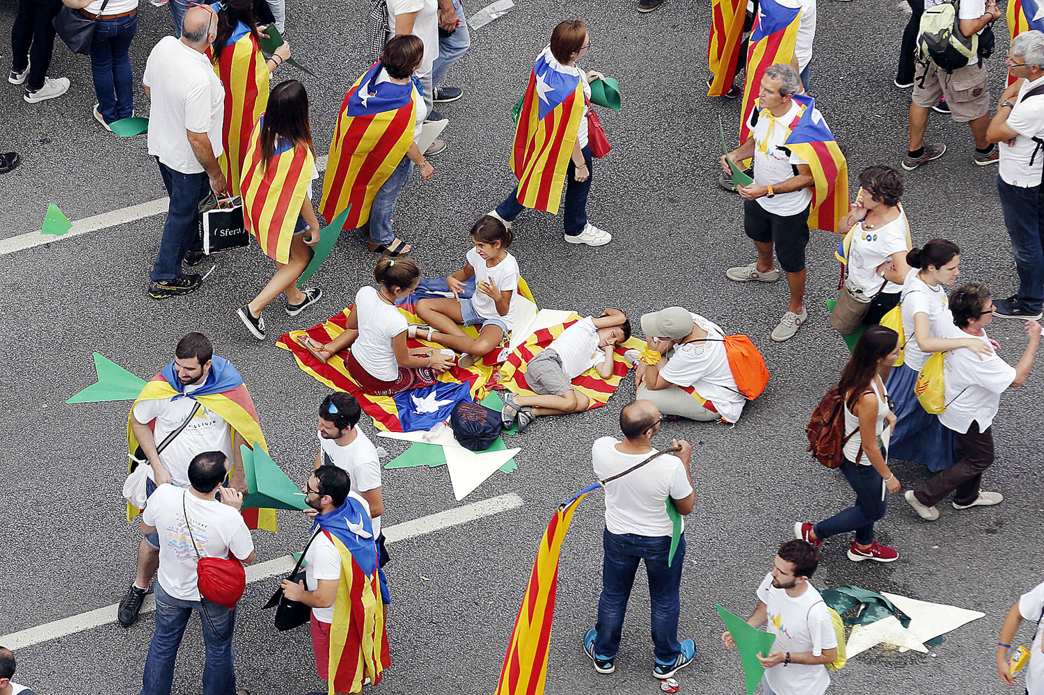Függetlenségpártiak a katalán nemzeti ünnepen