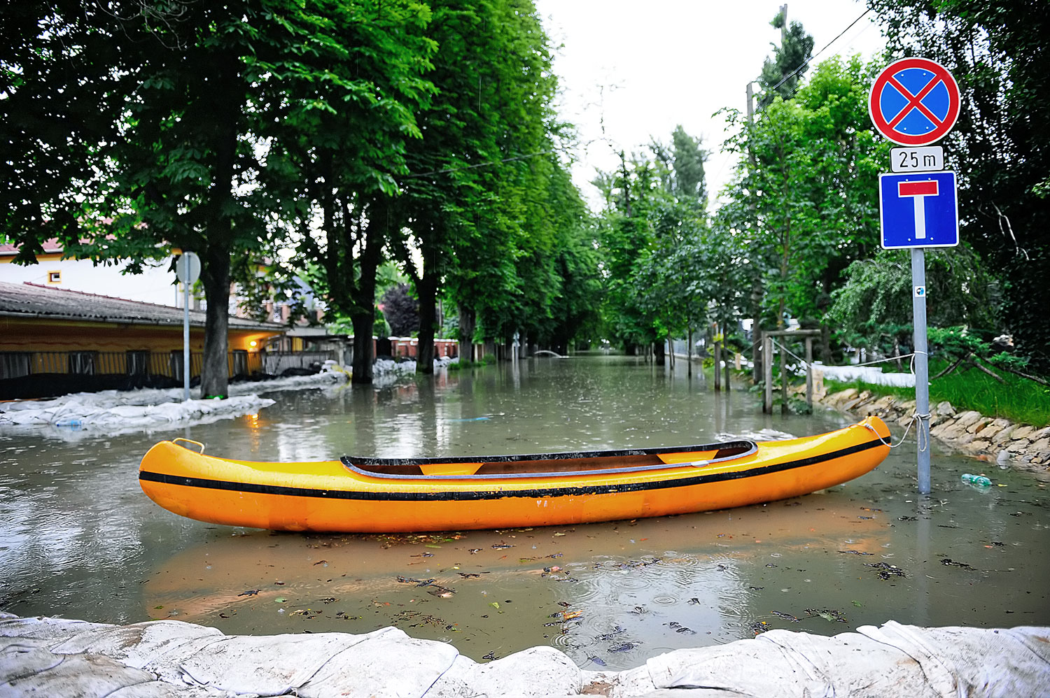 A 2013-as árvíz a Római-parton