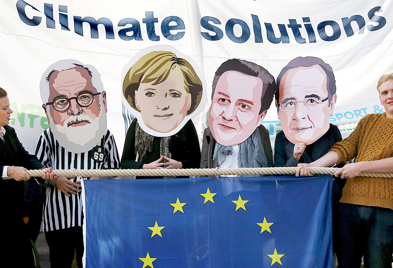 Klímavédelmi tüntetők Brüsszelben