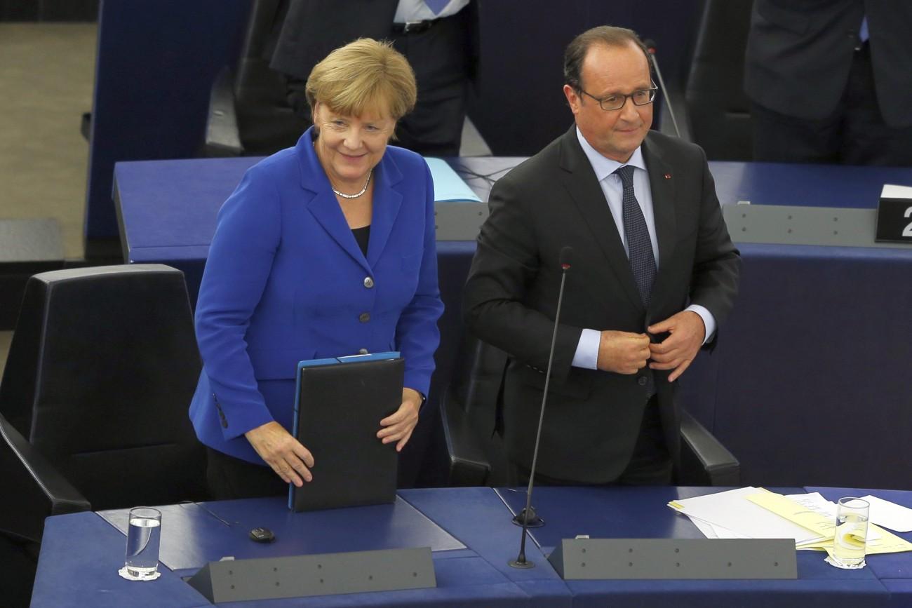 Angela Merkel és Francois Hollande