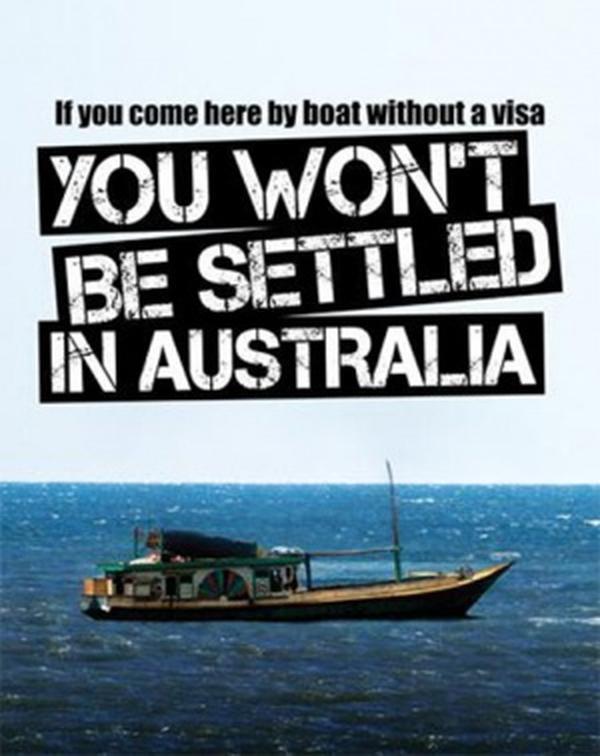Ausztrália kormánya plakátokon figyelmeztette a menekülteket, hogy ne is próbáljanak bejutni az országba