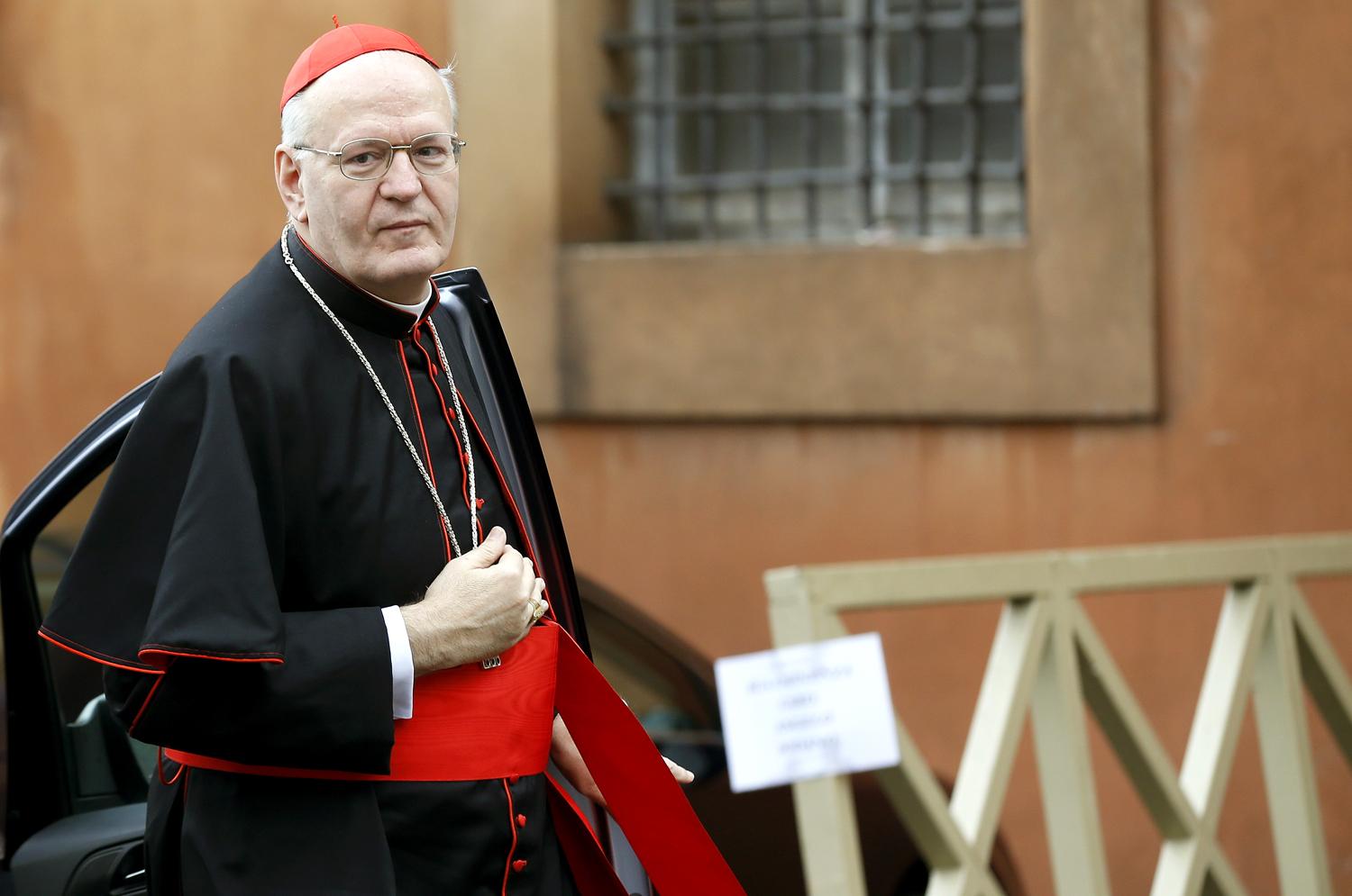 Erdő 2013-ban a Vatikánban a legutóbbi pápaválasztás előtt
