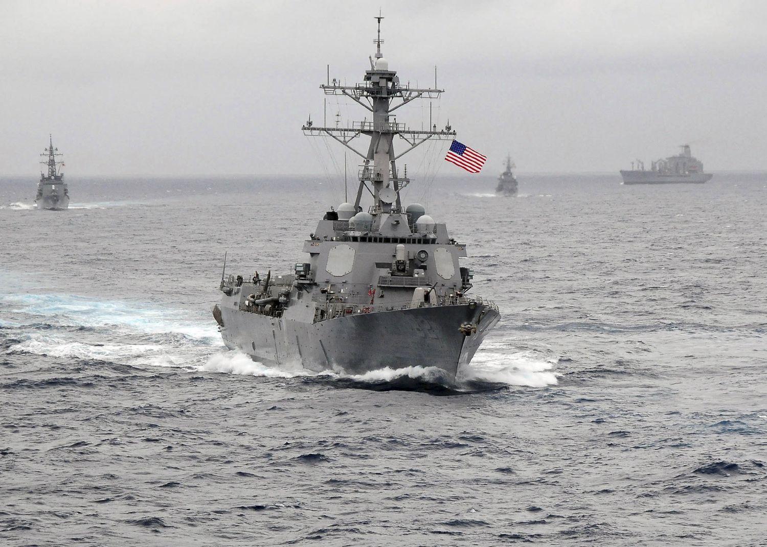 A USS Lassen amerikai romboló november elején 