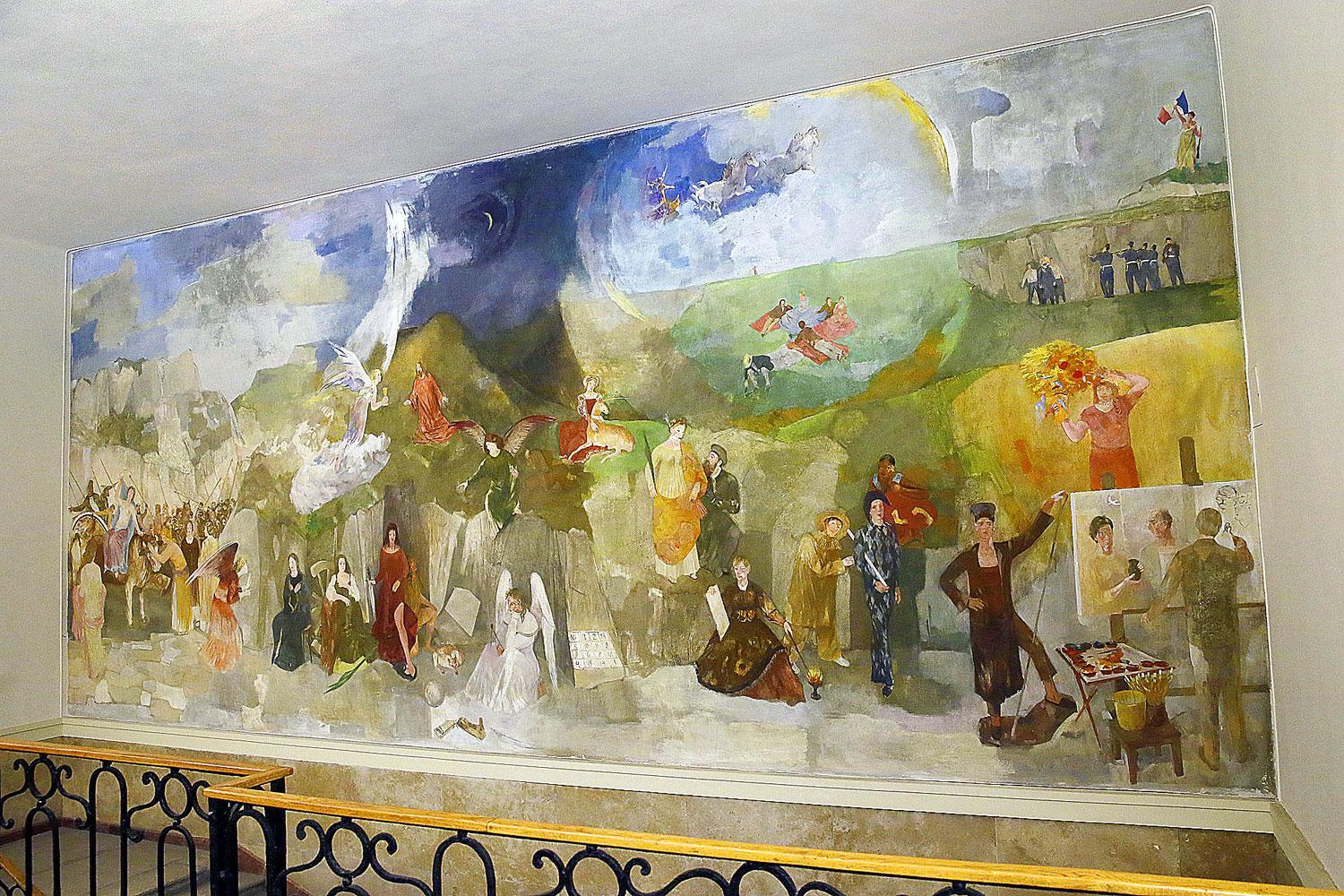 Lépcsőházi remekmű: Bernáth Aurél freskója minisztériumi leltárba kerül