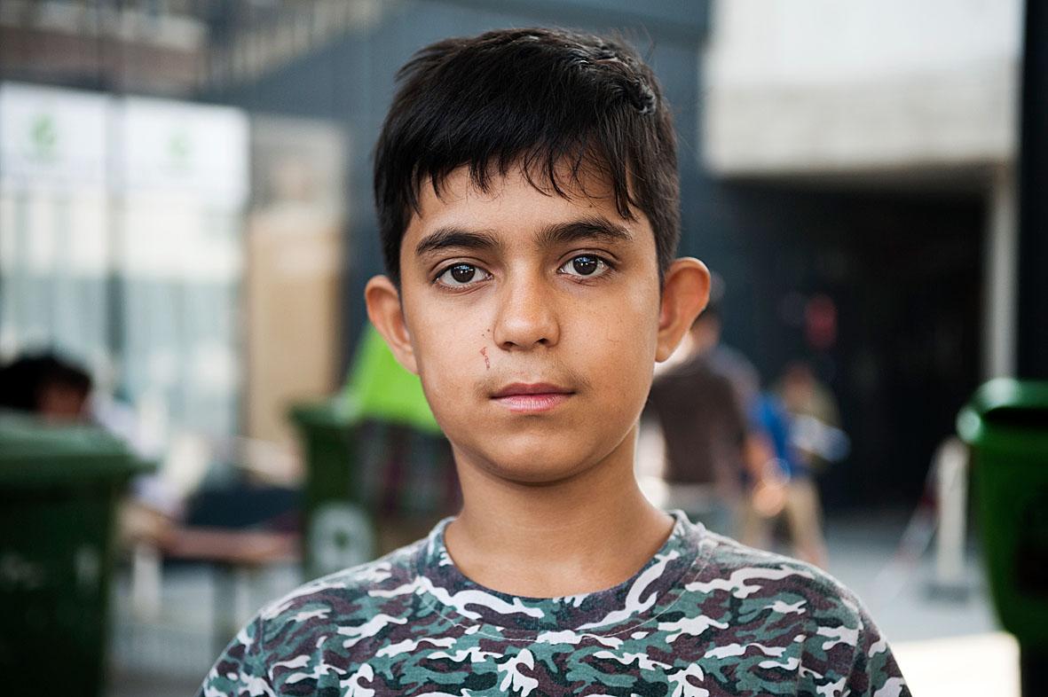 Hadi 10 éves, az afganisztáni Kabulból érkezett 