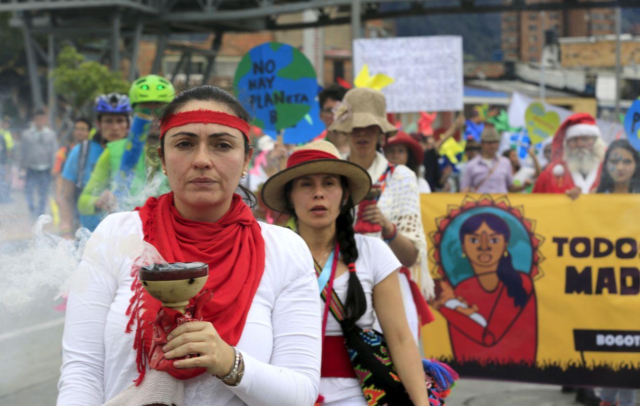 Tüntettek Kolumbia fővárosában, Bogotában is