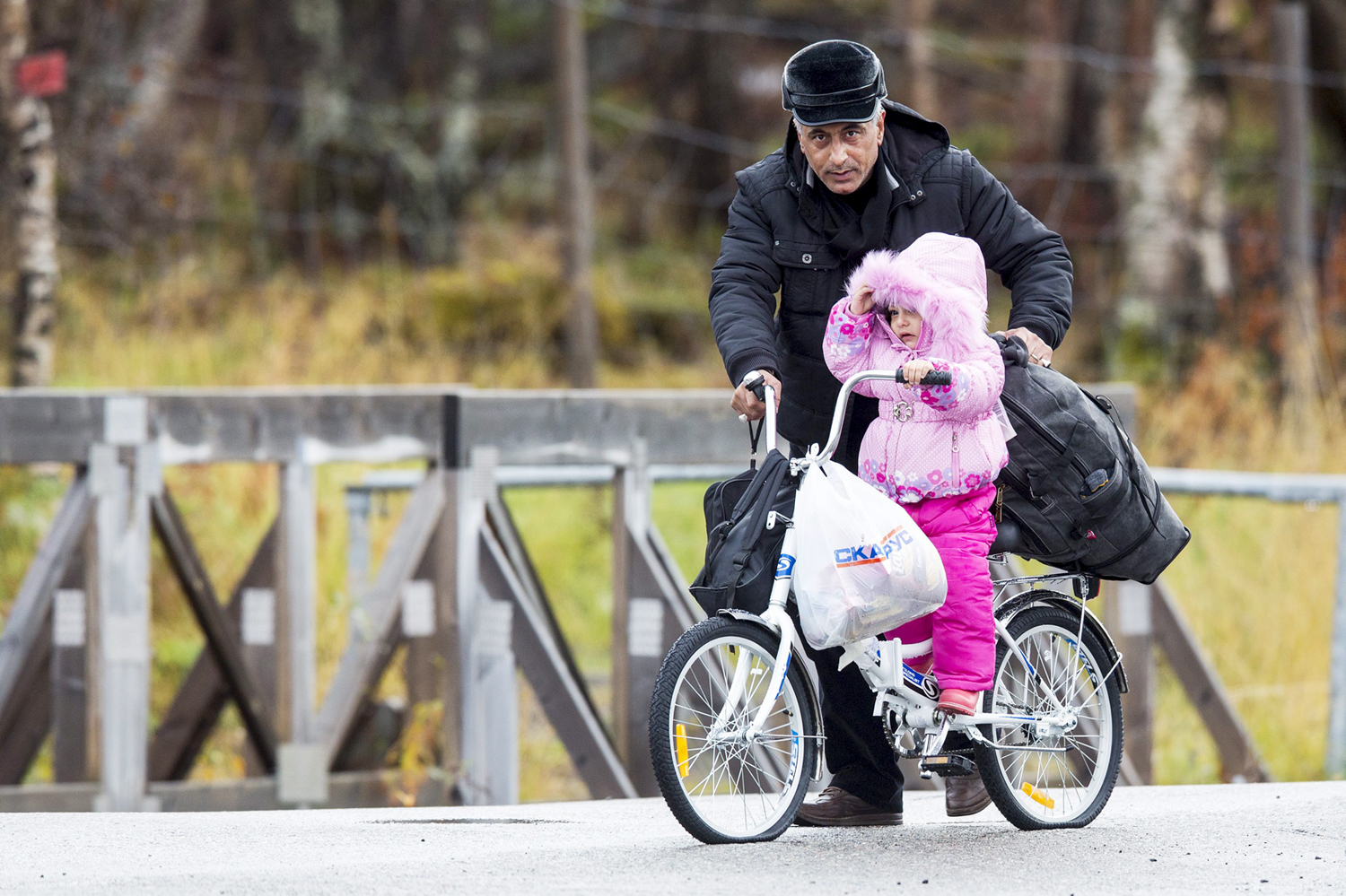 Sok menekült biciklin közelíti meg Norvégiát
