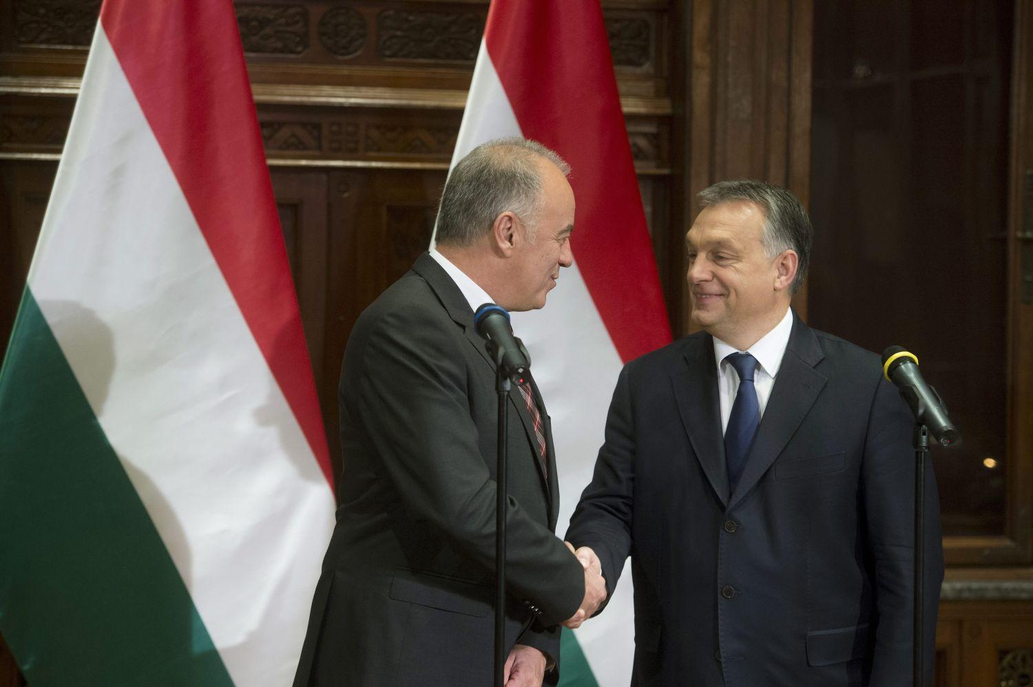 Orbán Viktor és Peter Kössler