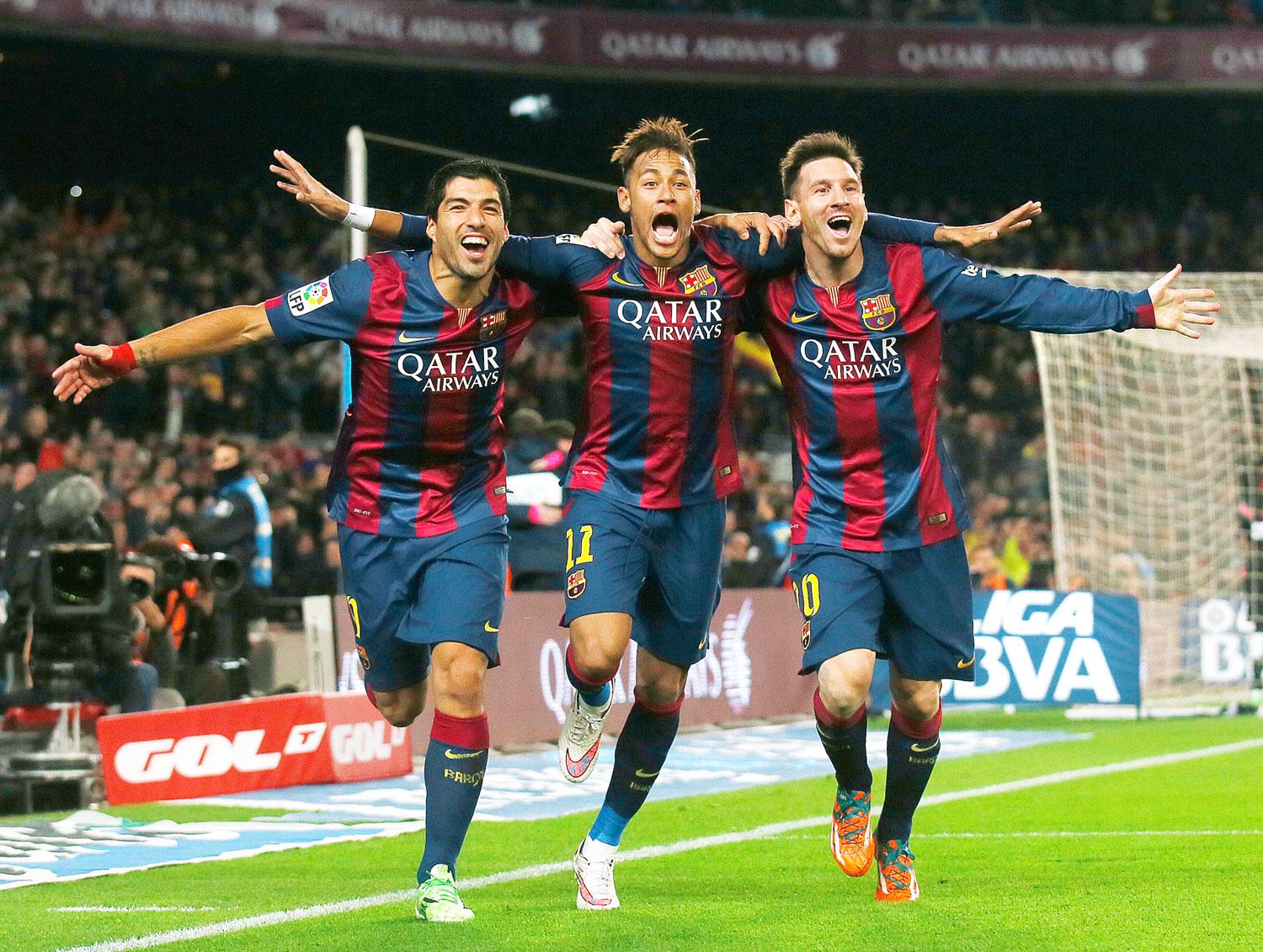 Mesterhármas: Suarez, Neymar, Messi