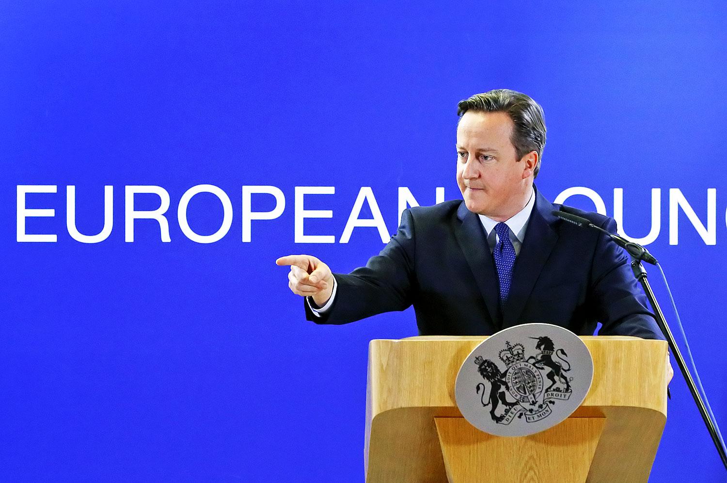 David Cameron a decemberi EU-csúcson