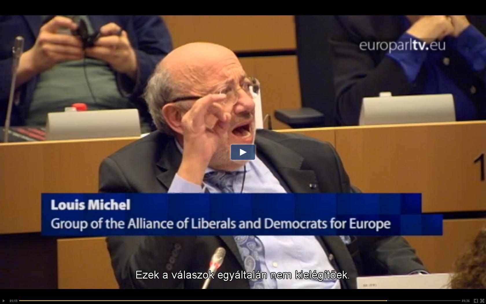 Louis Michel: Ez nem demokratikus vita!