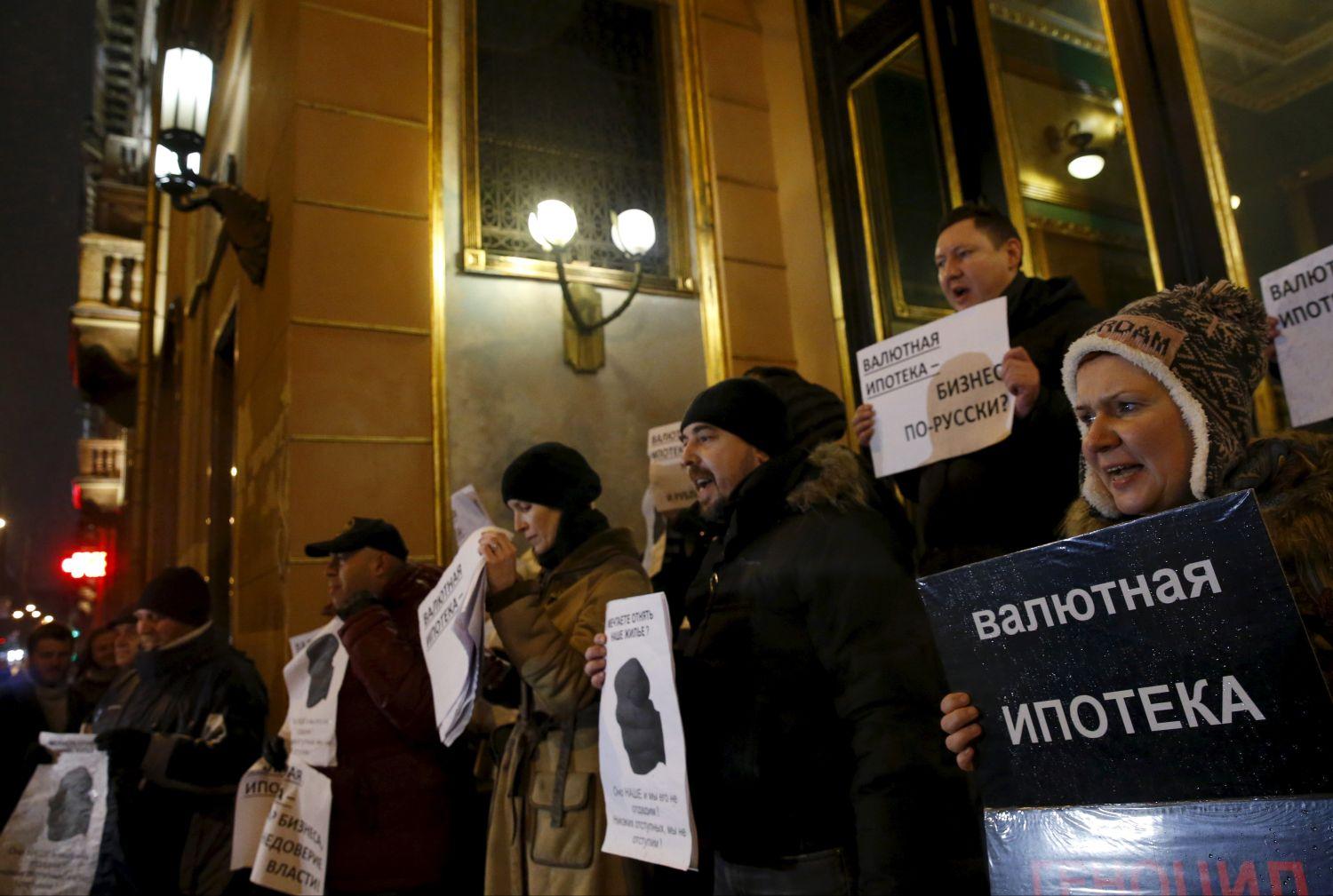 Devizahitelesek tüntetnek Moszkvában
