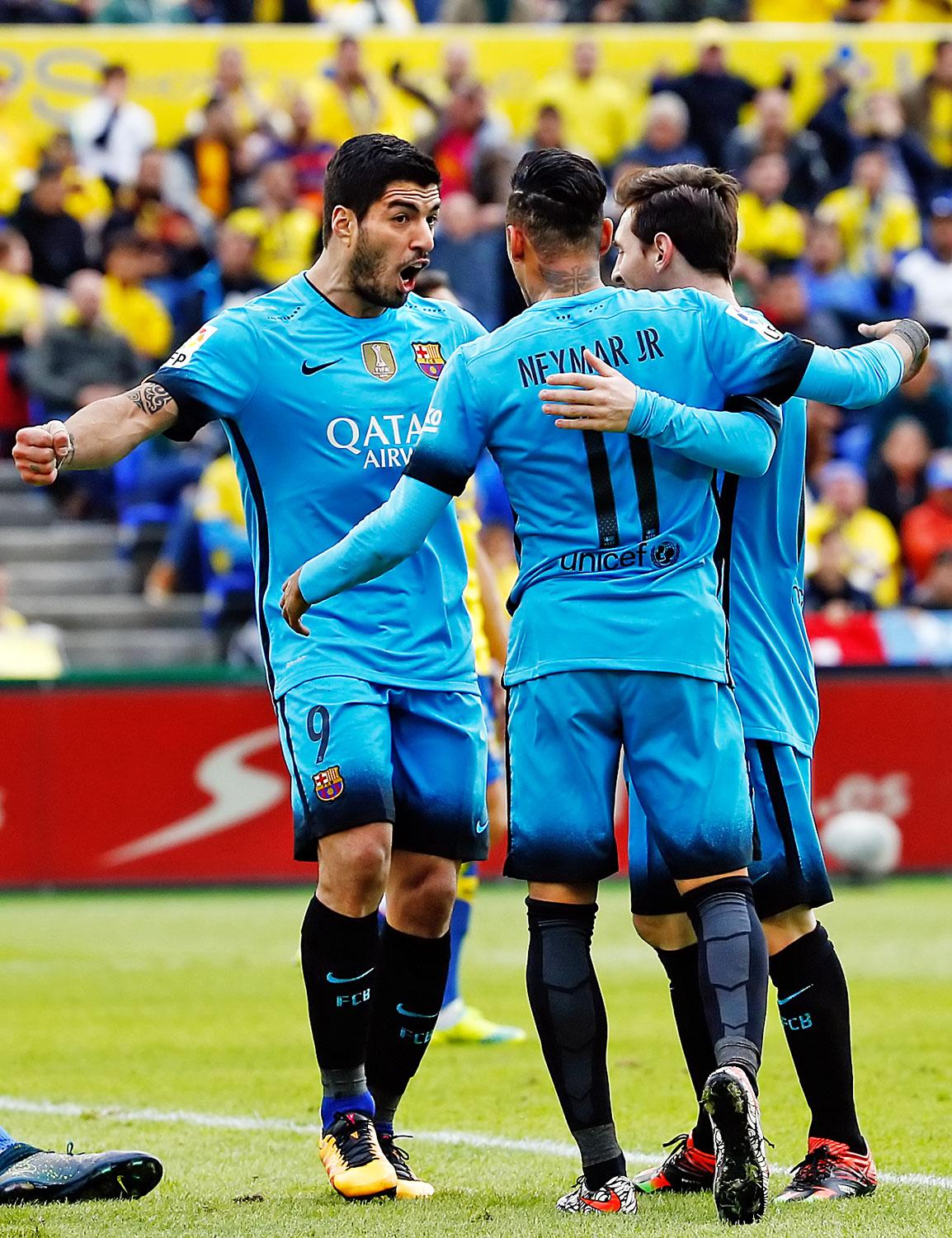 Suarez, Neymar, Messi