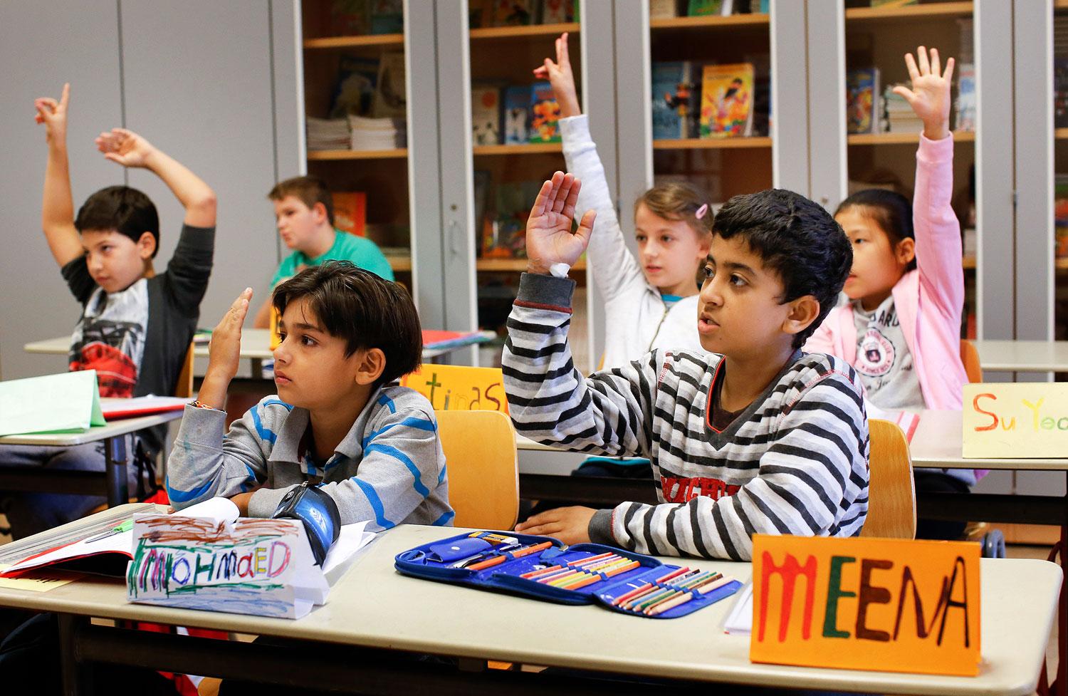 Bevándorló gyerekek egy berlini iskolában